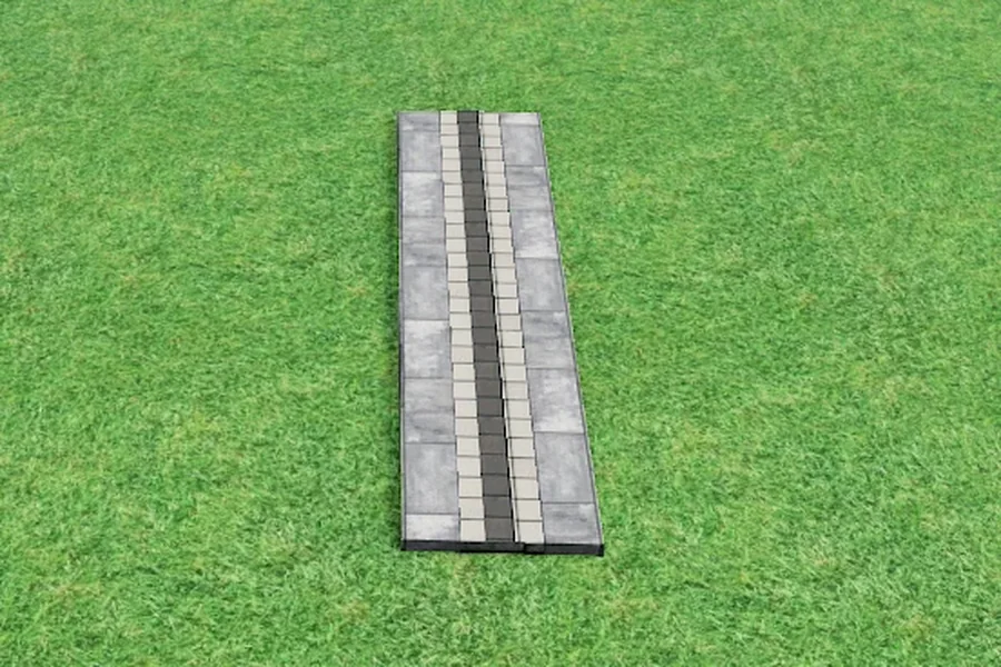 Driveway edging — ModuPros 3D render