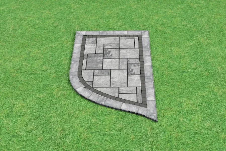 Curved entrance — ModuPros 3D render