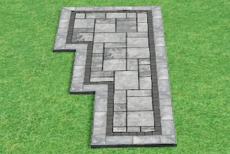 Stepped entrance — ModuPros 3D render