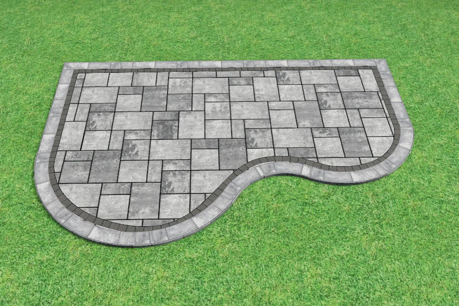 Wave patio — ModuPros 3D render