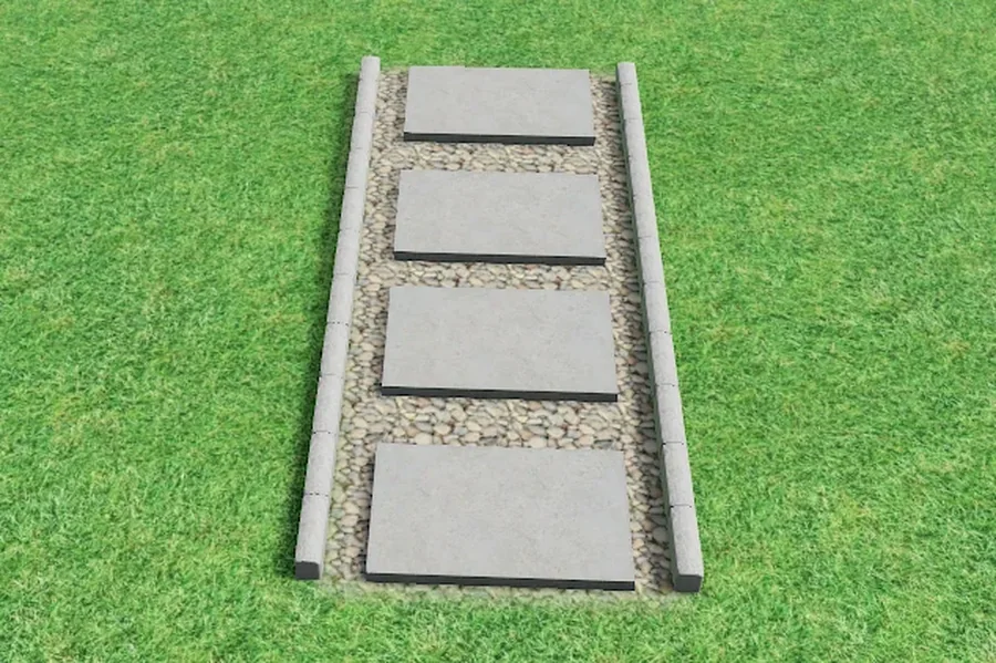 Stepping stones — ModuPros 3D render