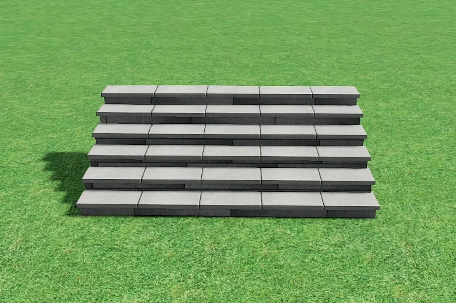 Continuous steps — ModuPros 3D render