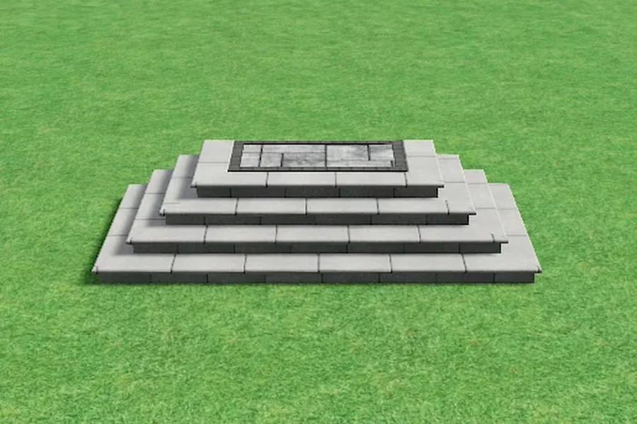 Wrap-around steps — ModuPros 3D render